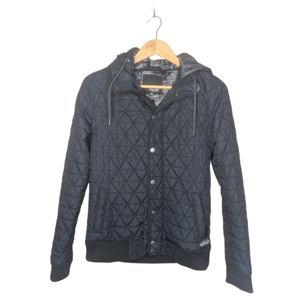 Volcom Women's Size 10 Small Black Puffer Jacket